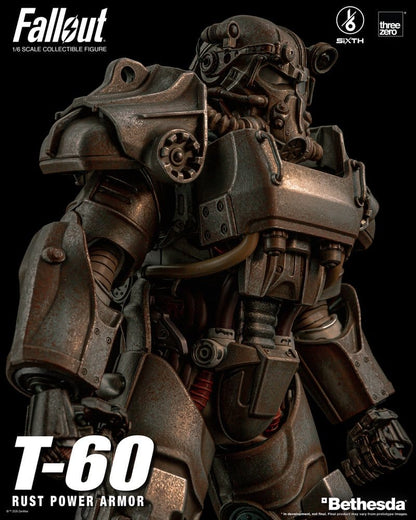 T-60 RUST POWER ARMOR FALLOUT FIGURA THREEZERO 1/6