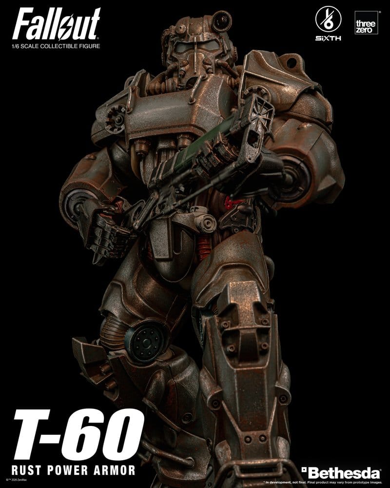 T-60 RUST POWER ARMOR FALLOUT FIGURA THREEZERO 1/6