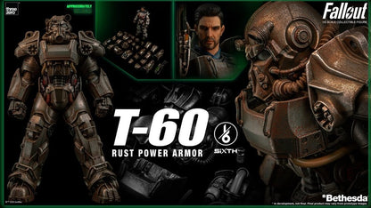 T-60 RUST POWER ARMOR FALLOUT FIGURA THREEZERO 1/6
