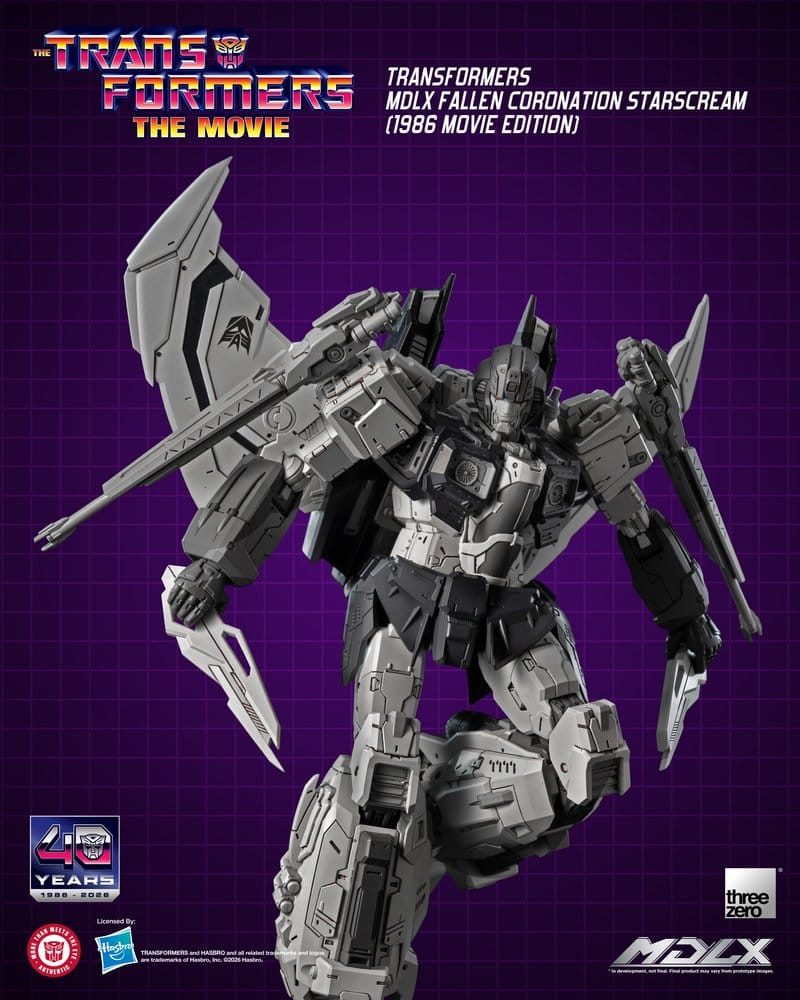 FALLEN CORONATION STARSCREAM TRANSFORMERS MDLX 1986 MOVIE EDITION 20 CM THREEZERO