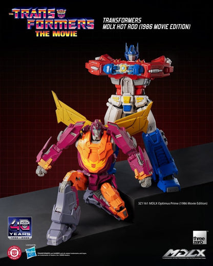 HOT ROD TRANSFORMERS MDLX 1986 MOVIE EDITION 18 CM THREEZERO