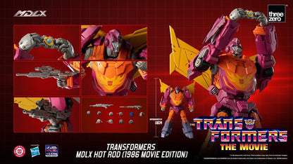 HOT ROD TRANSFORMERS MDLX 1986 MOVIE EDITION 18 CM THREEZERO