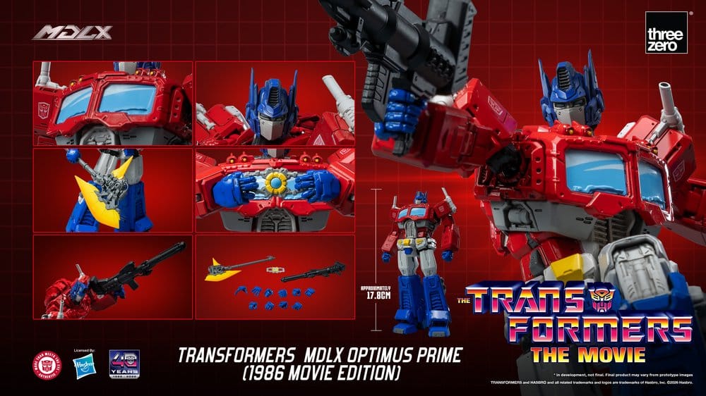 OPTIMUS PRIME (1986 MOVIE EDITION) FIGURA MDLX TRANSFORMERS 18 CM