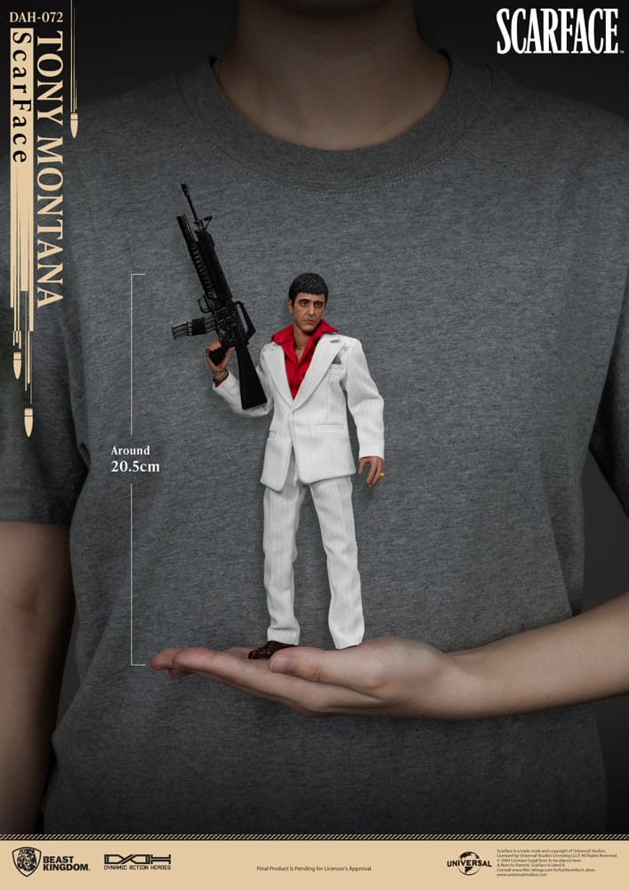 TONY MONTANA SCARFACE 1983 BEAST KINGDOM DYNAMIC 8CTION HEROES FIGURA 20 CM