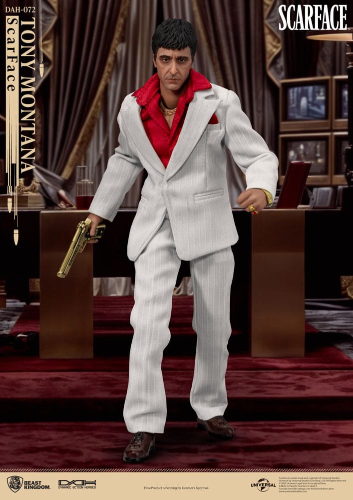 TONY MONTANA SCARFACE 1983 BEAST KINGDOM DYNAMIC 8CTION HEROES FIGURA 20 CM