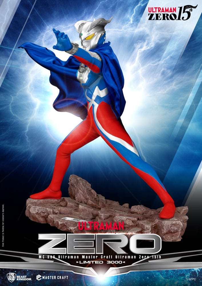 ULTRAMAN ZERO 15TH ANNIVERSARY MASTER CRAFT BEAST KINGDOM ESTATUA 41 CM