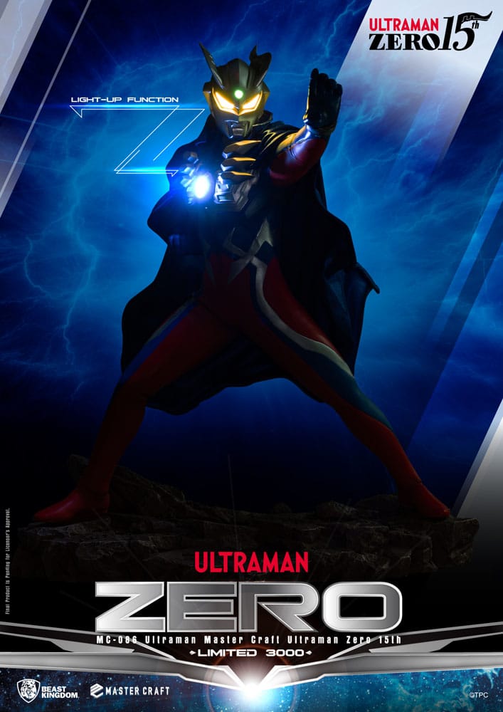 ULTRAMAN ZERO 15TH ANNIVERSARY MASTER CRAFT BEAST KINGDOM ESTATUA 41 CM