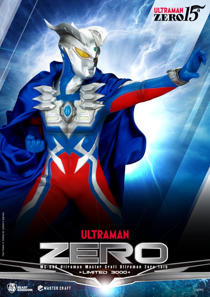 ULTRAMAN ZERO 15TH ANNIVERSARY MASTER CRAFT BEAST KINGDOM ESTATUA 41 CM