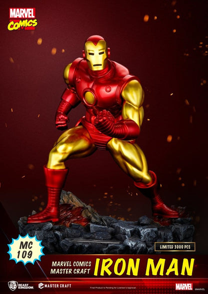 IRON MAN MASTER CRAFT MARVEL COMICS BEAST KINGDOM ESTATUA 29 CM