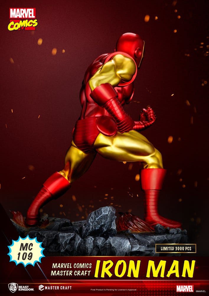 IRON MAN MASTER CRAFT MARVEL COMICS BEAST KINGDOM ESTATUA 29 CM