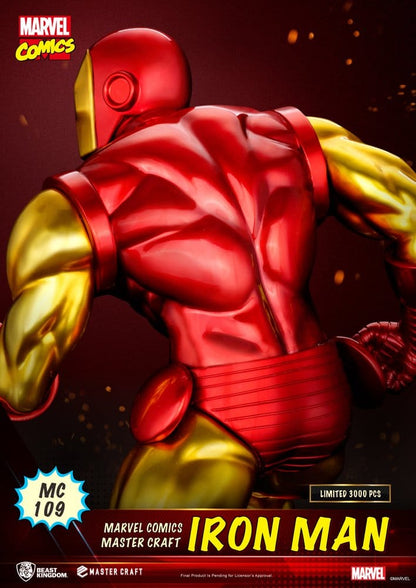 IRON MAN MASTER CRAFT MARVEL COMICS BEAST KINGDOM ESTATUA 29 CM