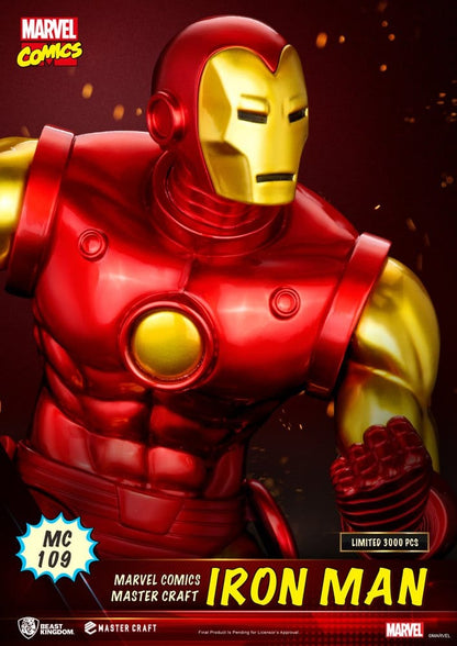 IRON MAN MASTER CRAFT MARVEL COMICS BEAST KINGDOM ESTATUA 29 CM