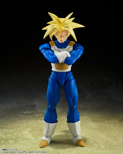 SUPER SAIYAN TRUNKS INFINITE LATENT SUPER POWER VER. S.H.FIGUARTS FIGURA DRAGON BALL Z 14 CM