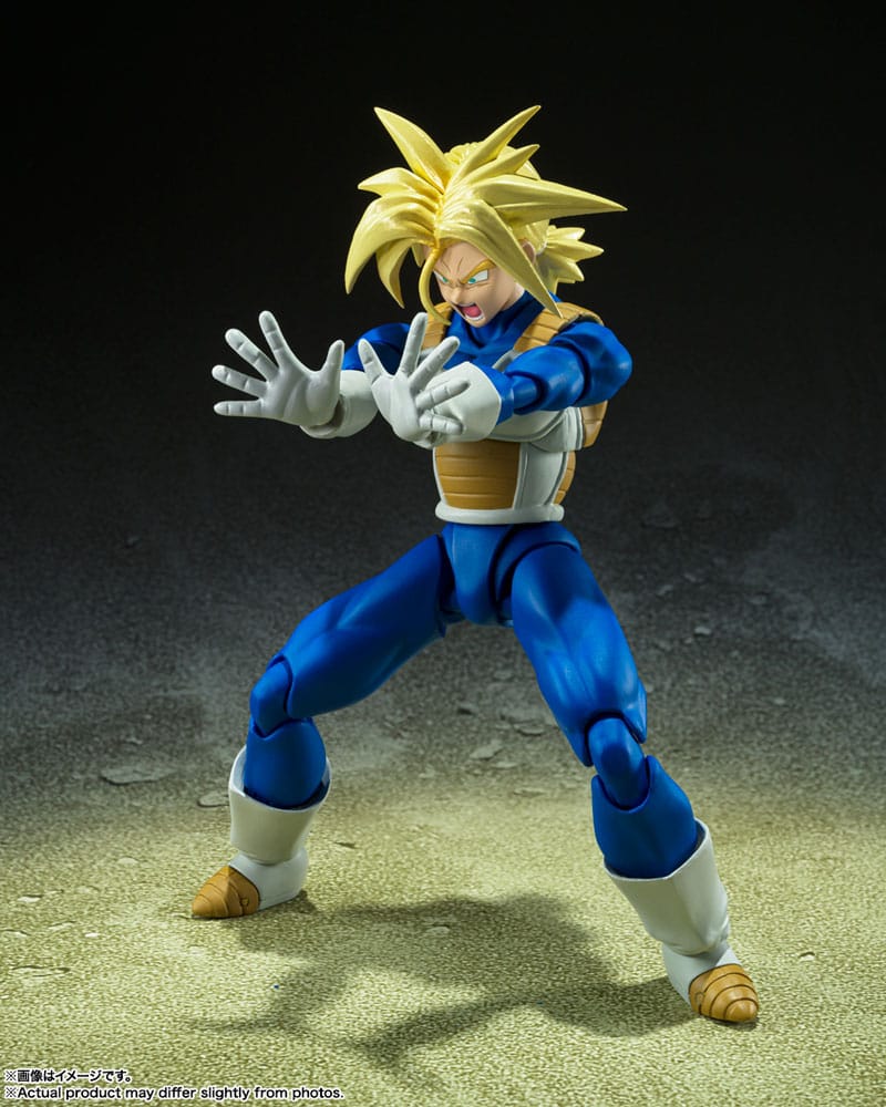 SUPER SAIYAN TRUNKS INFINITE LATENT SUPER POWER VER. S.H.FIGUARTS FIGURA DRAGON BALL Z 14 CM