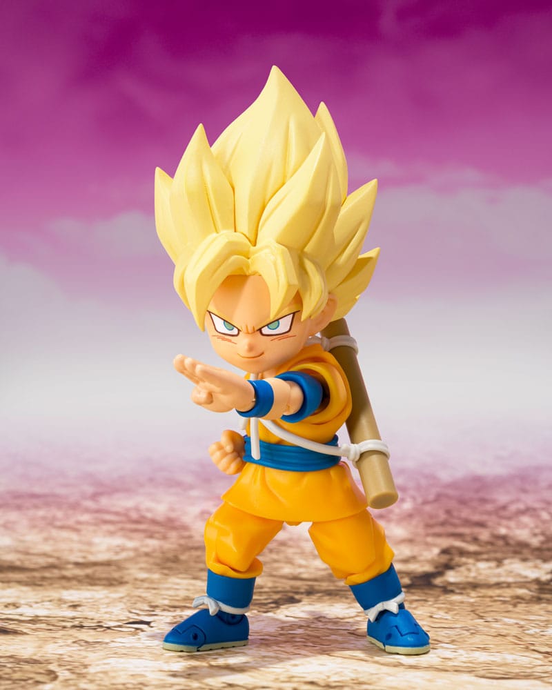SUPER SAIYAN SON GOKU (MINI) DAIMA S.H.FIGUARTS FIGURA DRAGON BALL 8 CM