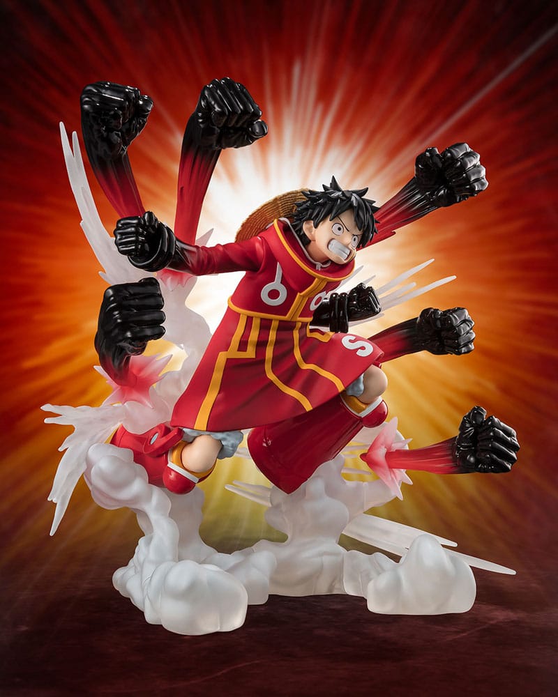 LUFFY GUM GUM HAWK GATLING EXTRA BATTLE FIGUARTSZERO ESTATUA ONE PIECE PVC 19 CM