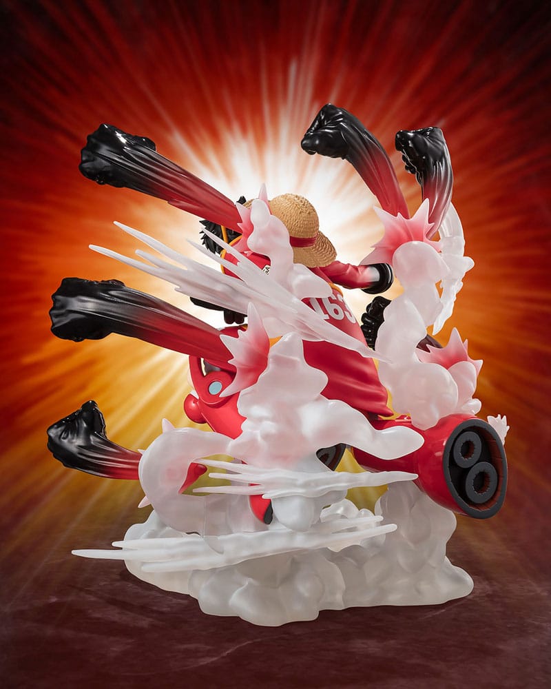 LUFFY GUM GUM HAWK GATLING EXTRA BATTLE FIGUARTSZERO ESTATUA ONE PIECE PVC 19 CM