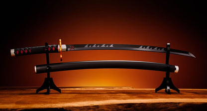 DEMON SLAYER: KIMETSU NO YAIBA RÉPLICA PROPLICA 1/1 ESPADA NICHIRIN (TANJIRO KAMADO) KYOJURO RENGOKU'S SWORD GUARD VER. 88 CM