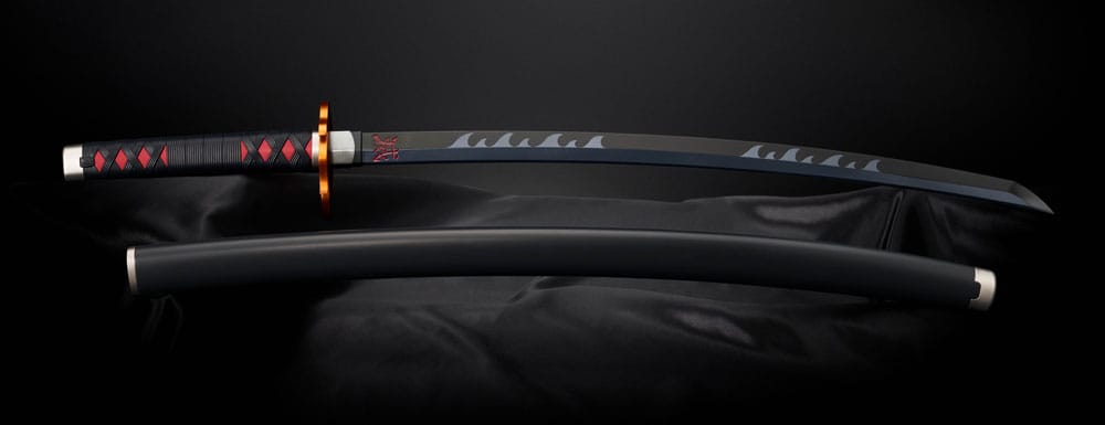 DEMON SLAYER: KIMETSU NO YAIBA RÉPLICA PROPLICA 1/1 ESPADA NICHIRIN (TANJIRO KAMADO) KYOJURO RENGOKU'S SWORD GUARD VER. 88 CM