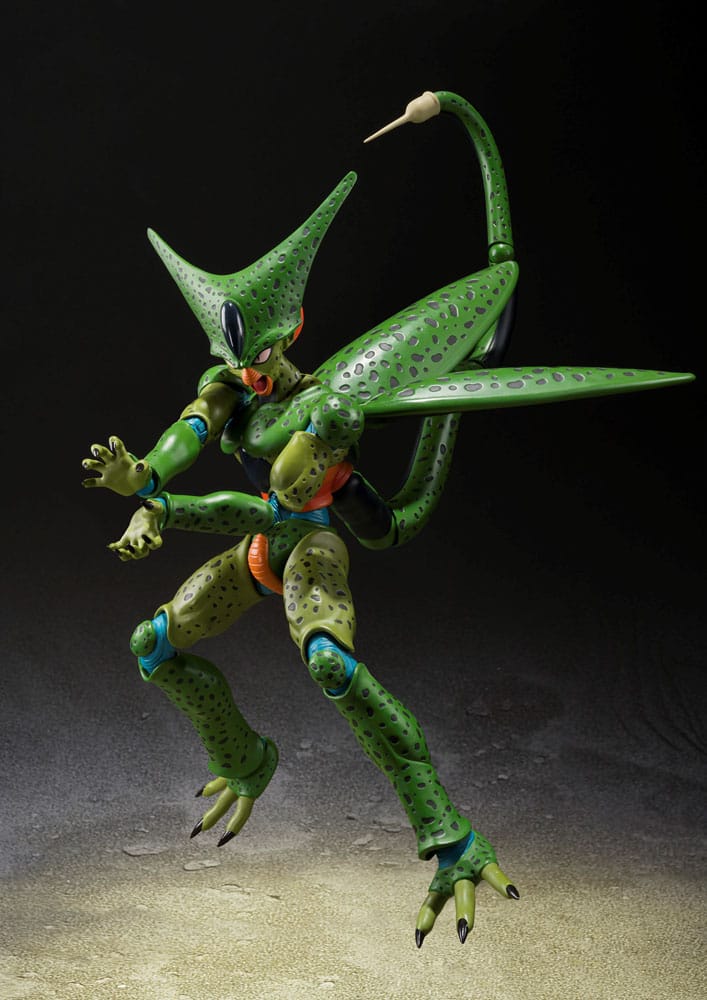 CELL PRIMERA FORMA – FIGURA 17 CM (S.H. FIGUARTS – DRAGON BALL Z REISSUE)