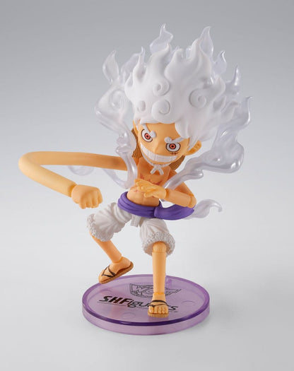 MONKEY D. LUFFY GEAR 5 – FIGURA WORLD COLLECTABLE 8 CM (TAMASHII NATIONS – S.H. FIGUARTS)