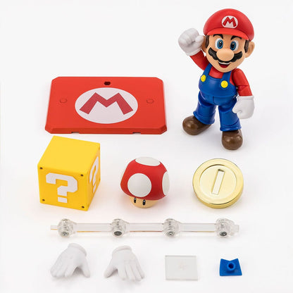 SUPER MARIO – FIGURA S.H. FIGUARTS 10 CM CON ACCESORIOS (TAMASHII NATIONS)