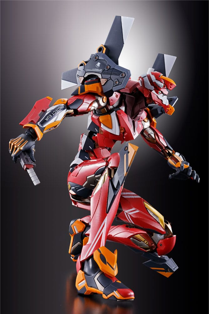 EVA PRODUCTION MODEL-02 30TH WITH THE SPEAR OF CASSIUS FIGURA METAL BUILD EVANGELION 22 CM