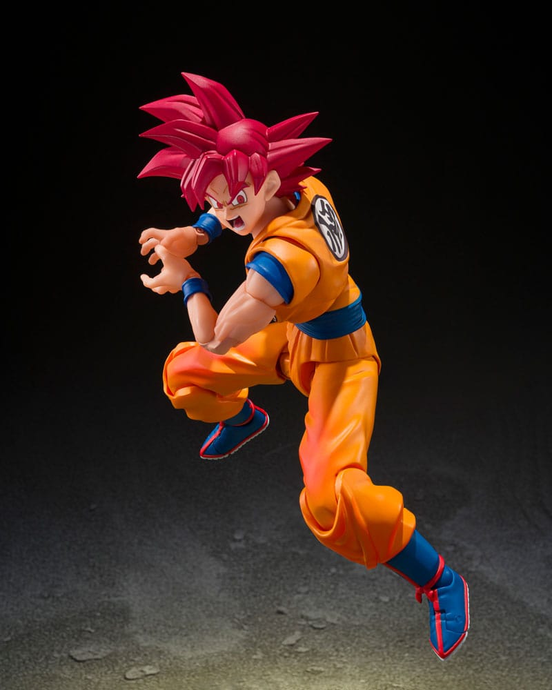SUPER SAIYAN GOD SON GOKU (GOD AURA) FIGURA S.H.FIGUARTS DRAGON BALL SUPER 15 CM