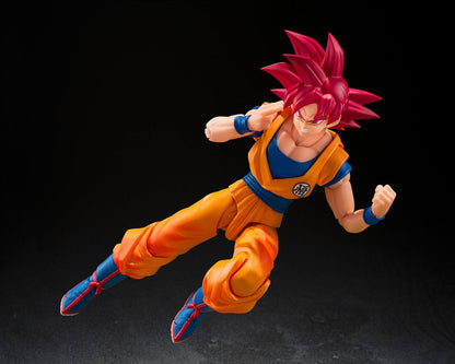 SUPER SAIYAN GOD SON GOKU (GOD AURA) FIGURA S.H.FIGUARTS DRAGON BALL SUPER 15 CM