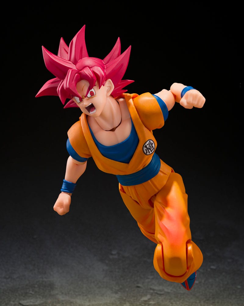 SUPER SAIYAN GOD SON GOKU (GOD AURA) FIGURA S.H.FIGUARTS DRAGON BALL SUPER 15 CM