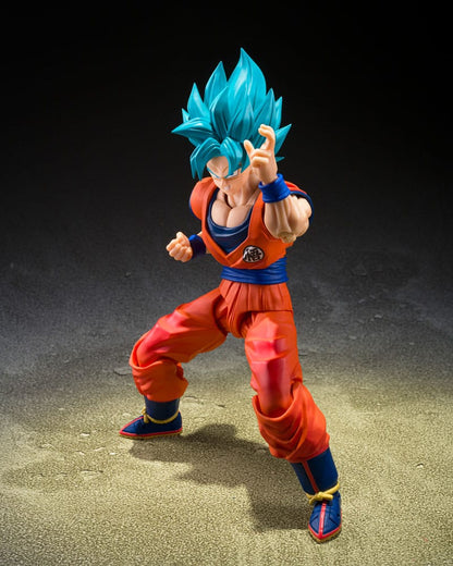 SON GOKU SUPER SAIYAN GOD SUPER SAIYAN BLUE S.H.FIGUARTS 15 CM