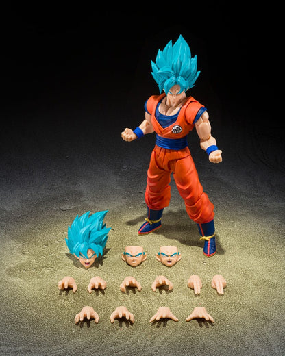 SON GOKU SUPER SAIYAN GOD SUPER SAIYAN BLUE S.H.FIGUARTS 15 CM