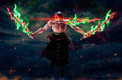 ONE PIECE – RORONOA ZORO THE KING OF HELL FIGURA S.H.FIGUARTS 15 CM (TAMASHII NATIONS)