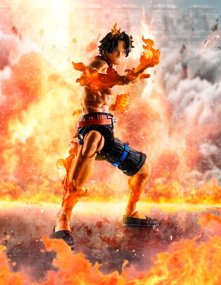 PORTGAS D. ACE – FIGURA S.H.FIGUARTS 16 CM (BANDAI TAMASHII – ONE PIECE MARINEFORD)