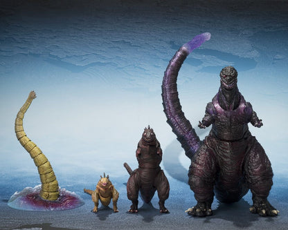 GODZILLA 2016 PACK 3 FIGURAS – S.H.MONSTERARTS (2ND, 3RD FORM & GIANT CREATURE – TAMASHII NATIONS)