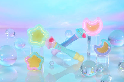 MAGICAL SISTERS LULUTTO LILLY RÉPLICA PROPLICA STATTONEONEON & GLASSHEART HOPEPACT SET 25 CM
