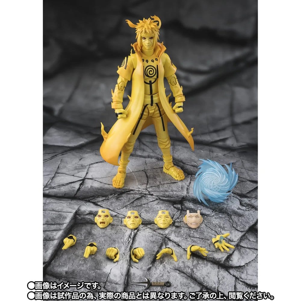 MINATO NAMIKAZE (KURAMA LINK MODE) -BOND OF LIGHT THAT SHATTERS DARKNESS- FIGURA S.H.FIGUARTS NARUTO 15 CM