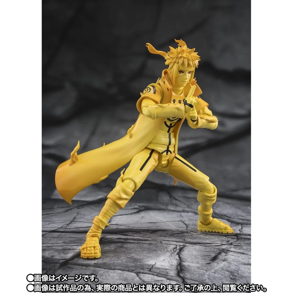 MINATO NAMIKAZE (KURAMA LINK MODE) -BOND OF LIGHT THAT SHATTERS DARKNESS- FIGURA S.H.FIGUARTS NARUTO 15 CM