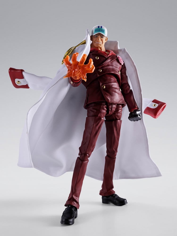 SAKAZUKI AKAINU MARINEFORD ONE PIECE S.H.FIGUARTS FIGURA 20 CM TAMASHII NATIONS