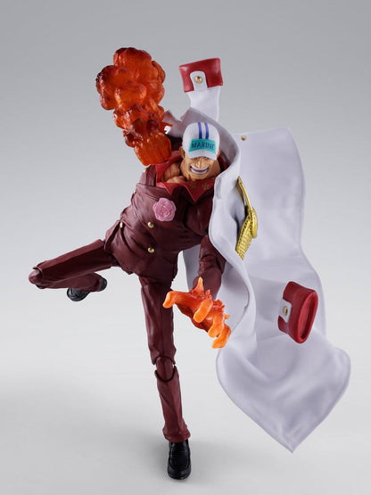 SAKAZUKI AKAINU MARINEFORD ONE PIECE S.H.FIGUARTS FIGURA 20 CM TAMASHII NATIONS
