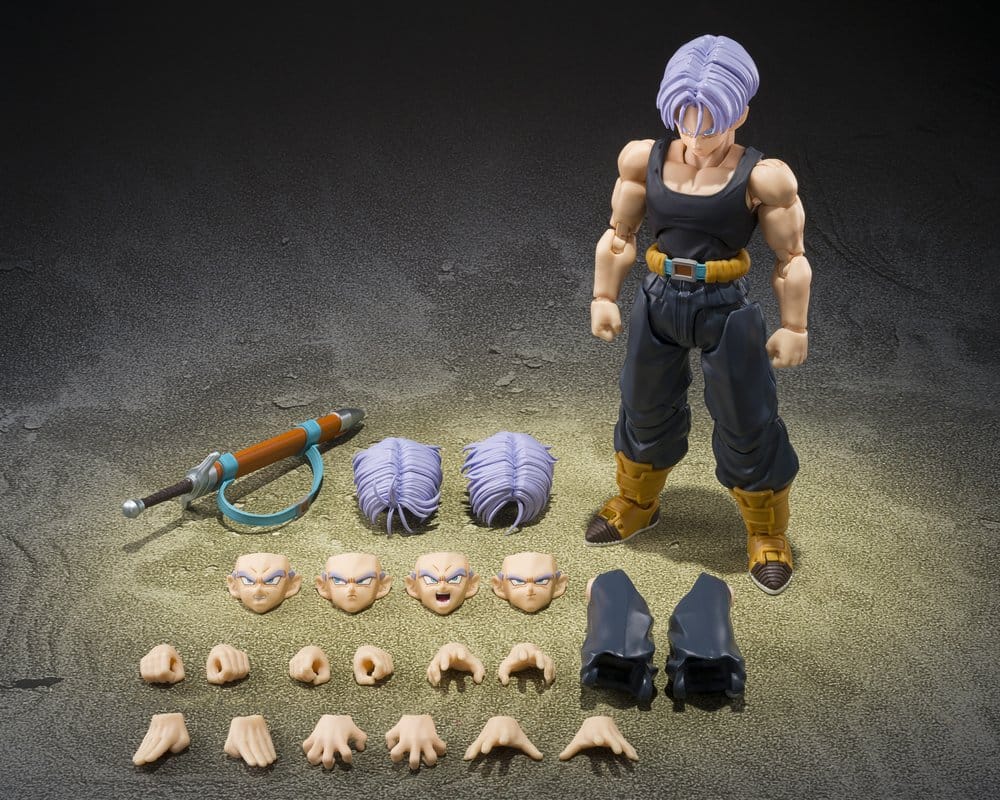 TRUNKS GROUP BASE VER. B LIMITED EDITION FIGURA S.H.FIGUARTS 14 CM DRAGON BALL Z TAMASHII NATIONS