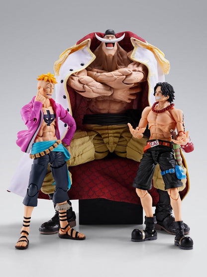 EDWARD NEWGATE BARBABLANCA ONE PIECE MARINEFORD S.H.FIGUARTS 25 CM TAMASHII NATIONS