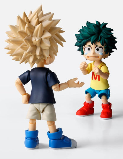 IZUKU MIDORIYA Y KATSUKI BAKUGO MY HERO ACADEMIA CHILDHOOD SET S.H.FIGUARTS 9 CM TAMASHII NATIONS