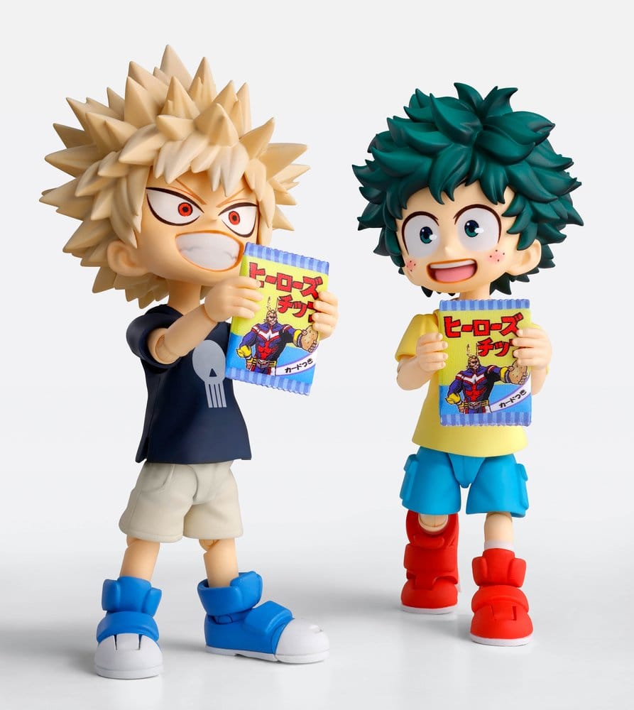 IZUKU MIDORIYA Y KATSUKI BAKUGO MY HERO ACADEMIA CHILDHOOD SET S.H.FIGUARTS 9 CM TAMASHII NATIONS