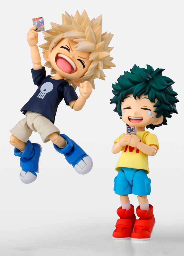 IZUKU MIDORIYA Y KATSUKI BAKUGO MY HERO ACADEMIA CHILDHOOD SET S.H.FIGUARTS 9 CM TAMASHII NATIONS