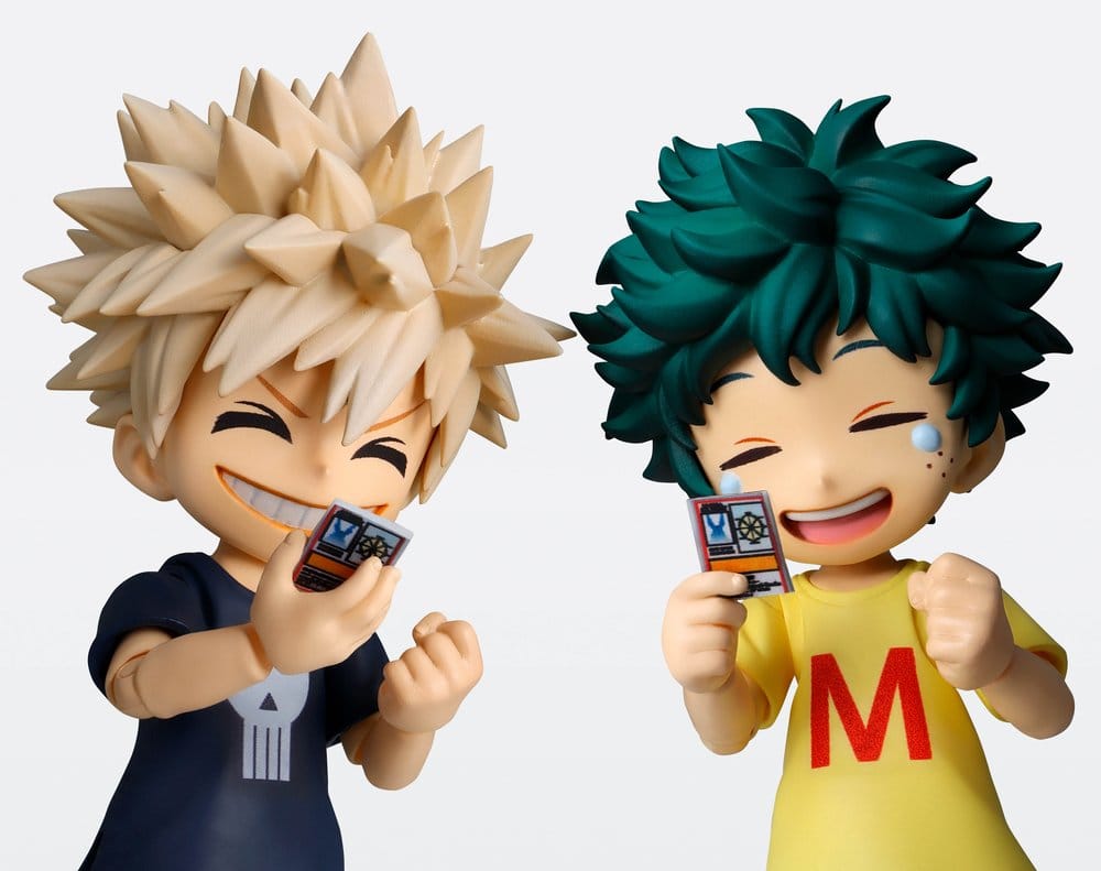 IZUKU MIDORIYA Y KATSUKI BAKUGO MY HERO ACADEMIA CHILDHOOD SET S.H.FIGUARTS 9 CM TAMASHII NATIONS