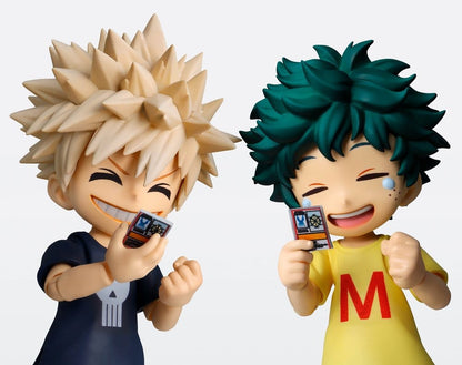 IZUKU MIDORIYA Y KATSUKI BAKUGO MY HERO ACADEMIA CHILDHOOD SET S.H.FIGUARTS 9 CM TAMASHII NATIONS