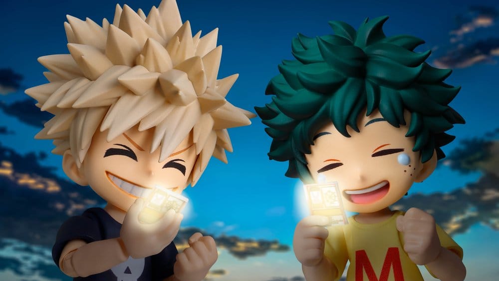 IZUKU MIDORIYA Y KATSUKI BAKUGO MY HERO ACADEMIA CHILDHOOD SET S.H.FIGUARTS 9 CM TAMASHII NATIONS