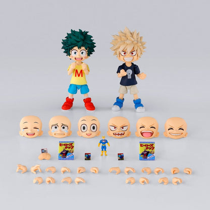 IZUKU MIDORIYA Y KATSUKI BAKUGO MY HERO ACADEMIA CHILDHOOD SET S.H.FIGUARTS 9 CM TAMASHII NATIONS