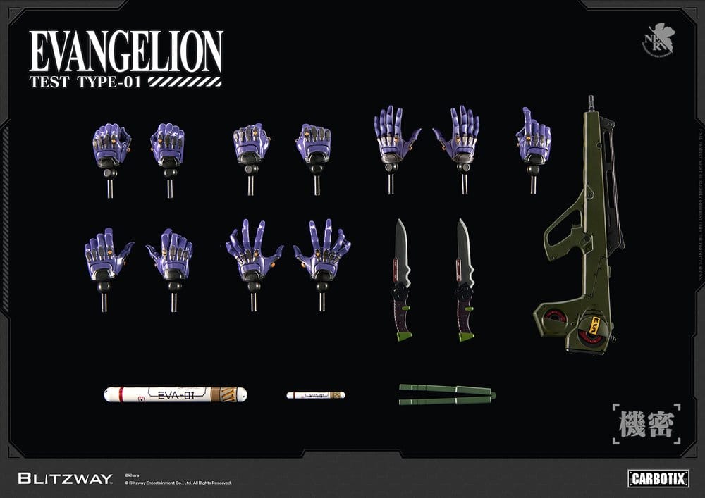EVANGELION UNIT-01 TEST TYPE STANDARD VER. CARBOTIX BLITZWAY 33 CM